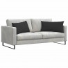 Poduszki na sofę 2 pcs Czarny 80 x 40 cm tkanina