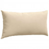 Poduszki na sofę 2 pcs Kremowy 80 x 40 cm tkanina