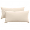 Poduszki na sofę 2 pcs Beżowy 80 x 40 cm tkanina