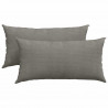 Poduszki na sofę 2 pcs Jasnoszary 80 x 40 cm Tkanina sztruksowa