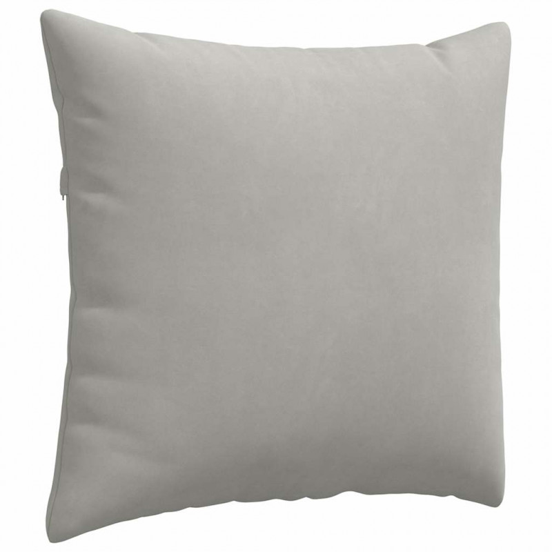 Poduszki na sofę 2 pcs Jasnoszary 45 x 45 cm tkanina