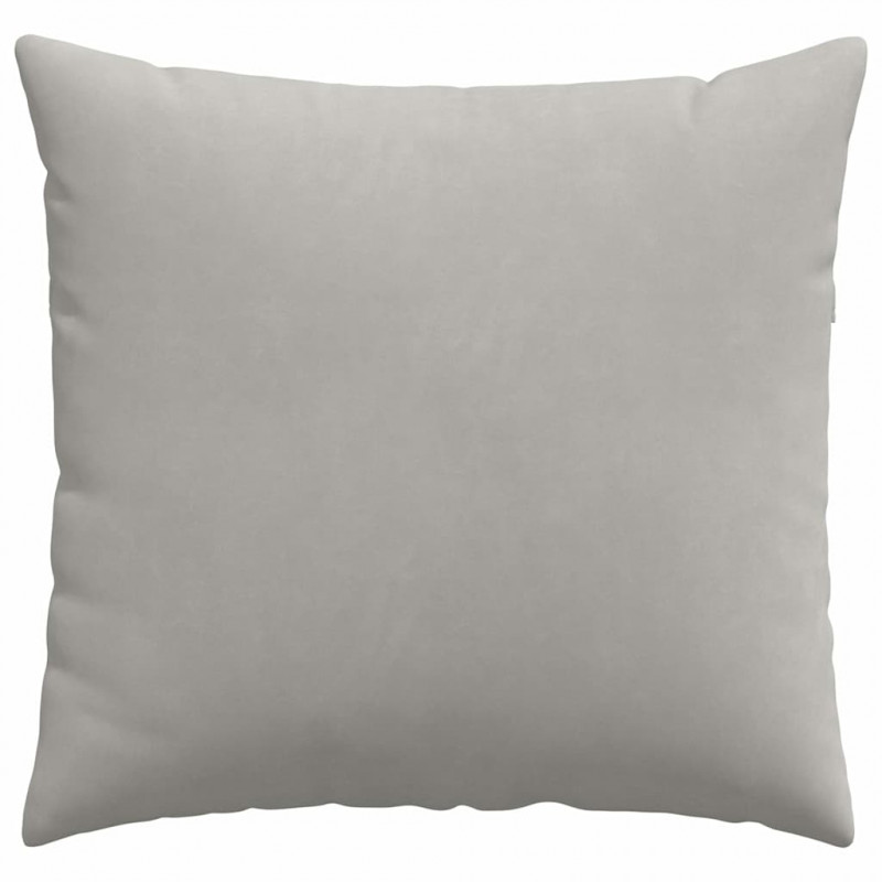 Poduszki na sofę 2 pcs Jasnoszary 45 x 45 cm tkanina