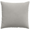 Poduszki na sofę 2 pcs Jasnoszary 45 x 45 cm tkanina