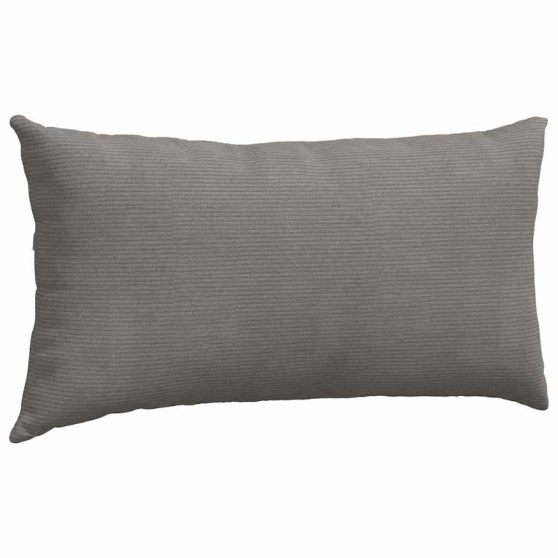 Poduszki na sofę 2 pcs Jasnoszary 80 x 40 cm Tkanina sztruksowa