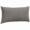 Poduszki na sofę 2 pcs Jasnoszary 80 x 40 cm Tkanina sztruksowa