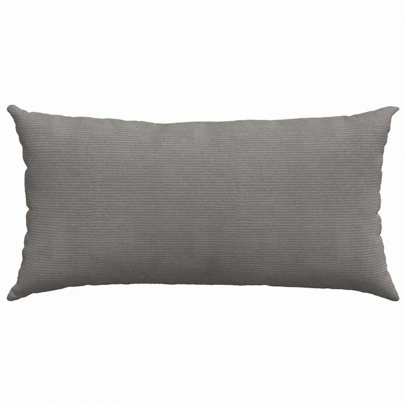 Poduszki na sofę 2 pcs Jasnoszary 80 x 40 cm Tkanina sztruksowa