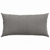 Poduszki na sofę 2 pcs Jasnoszary 80 x 40 cm Tkanina sztruksowa
