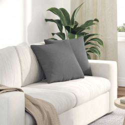 Poduszki na sofę 2 pcs Ciemnoszary 45 x 45 cm tkanina