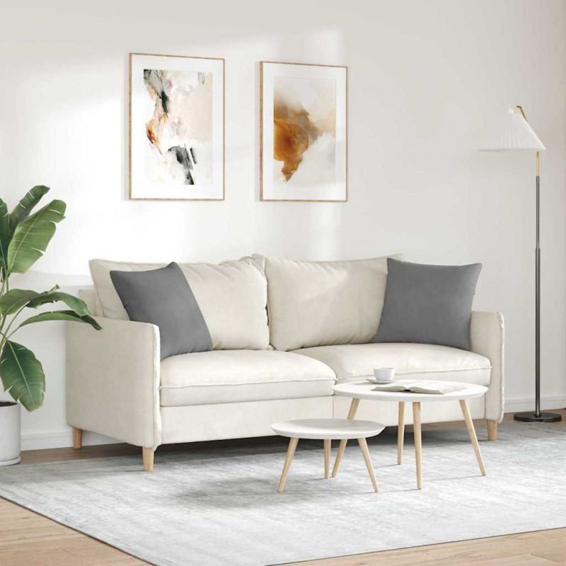 Poduszki na sofę 2 pcs Ciemnoszary 45 x 45 cm tkanina