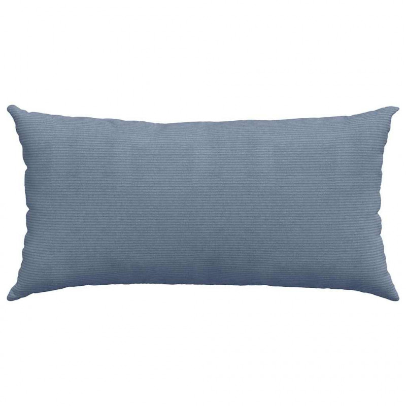 Poduszki na sofę 2 pcs Niebieski 80 x 40 cm Tkanina sztruksowa