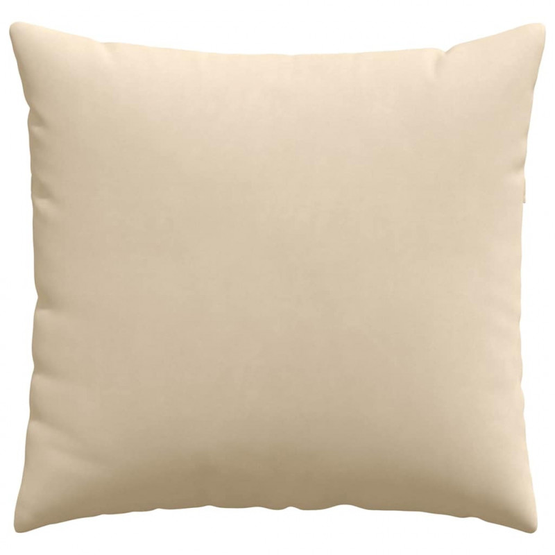 Poduszki na sofę 2 pcs Kremowy 45 x 45 cm tkanina