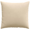 Poduszki na sofę 2 pcs Kremowy 45 x 45 cm tkanina