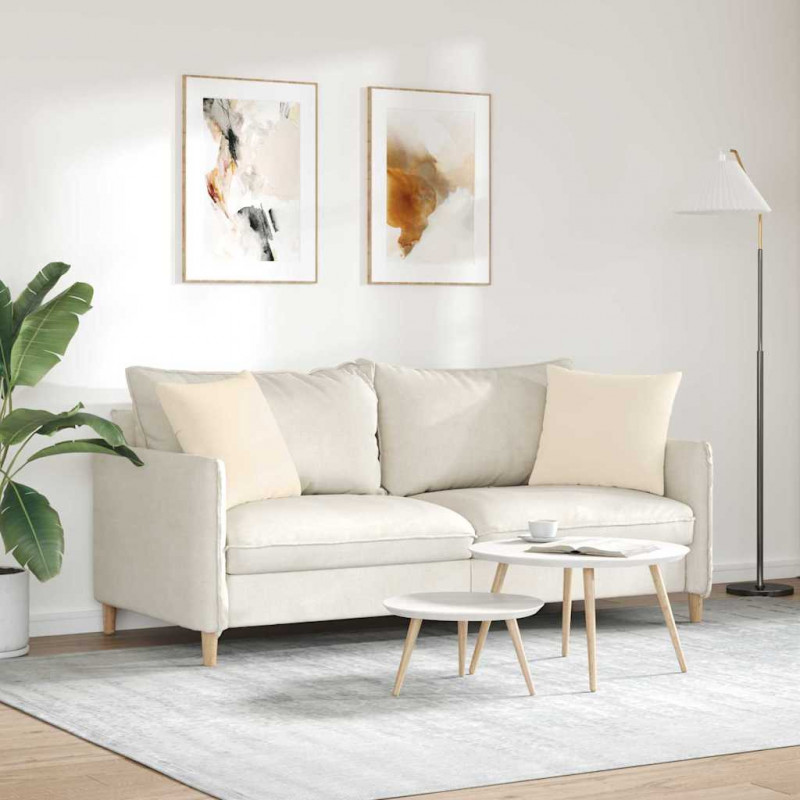 Poduszki na sofę 2 pcs Beżowy 45 x 45 cm tkanina