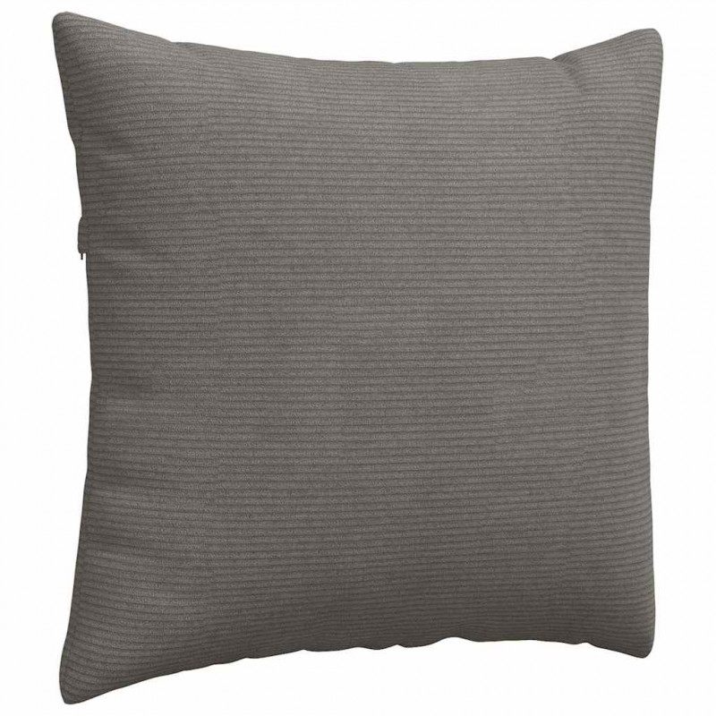 Poduszki na sofę 2 pcs Jasnoszary 45 x 45 cm Tkanina sztruksowa