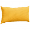 Poduszki na sofę 2 pcs Jasnożółty 80 x 40 cm Tkanina sztruksowa