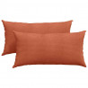 Poduszki na sofę 2 pcs Czerwono-pomarańczowy 80 x 40 cm