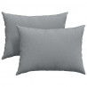 Poduszki na sofę 2 pcs Jasnoszary 70 x 50 cm tkanina