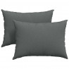 Poduszki na sofę 2 pcs Ciemnoszary 70 x 50 cm tkanina