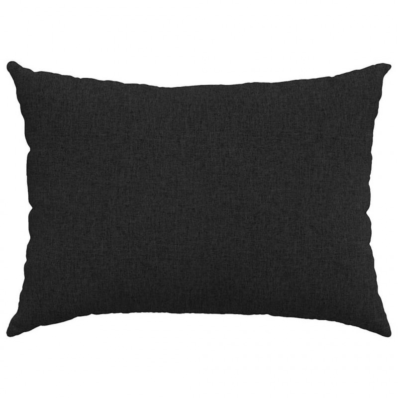 Poduszki na sofę 2 pcs Czarny 70 x 50 cm tkanina