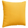 Poduszki na sofę 2 pcs Jasnożółty 45 x 45 cm Tkanina sztruksowa
