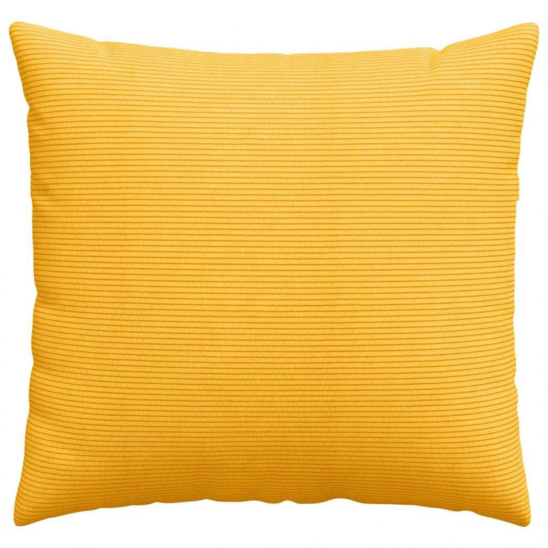 Poduszki na sofę 2 pcs Jasnożółty 45 x 45 cm Tkanina sztruksowa