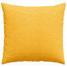 Poduszki na sofę 2 pcs Jasnożółty 45 x 45 cm Tkanina sztruksowa