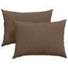 Poduszki na sofę 2 pcs Brązowy 70 x 50 cm tkanina