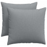 Poduszki na sofę 2 pcs Jasnoszary 50 x 50 cm tkanina