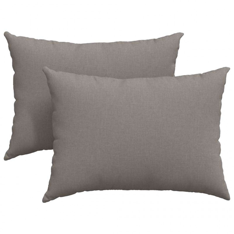 Poduszki na sofę 2 pcs Ciemnoszary 70 x 50 cm tkanina