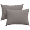 Poduszki na sofę 2 pcs Ciemnoszary 70 x 50 cm tkanina
