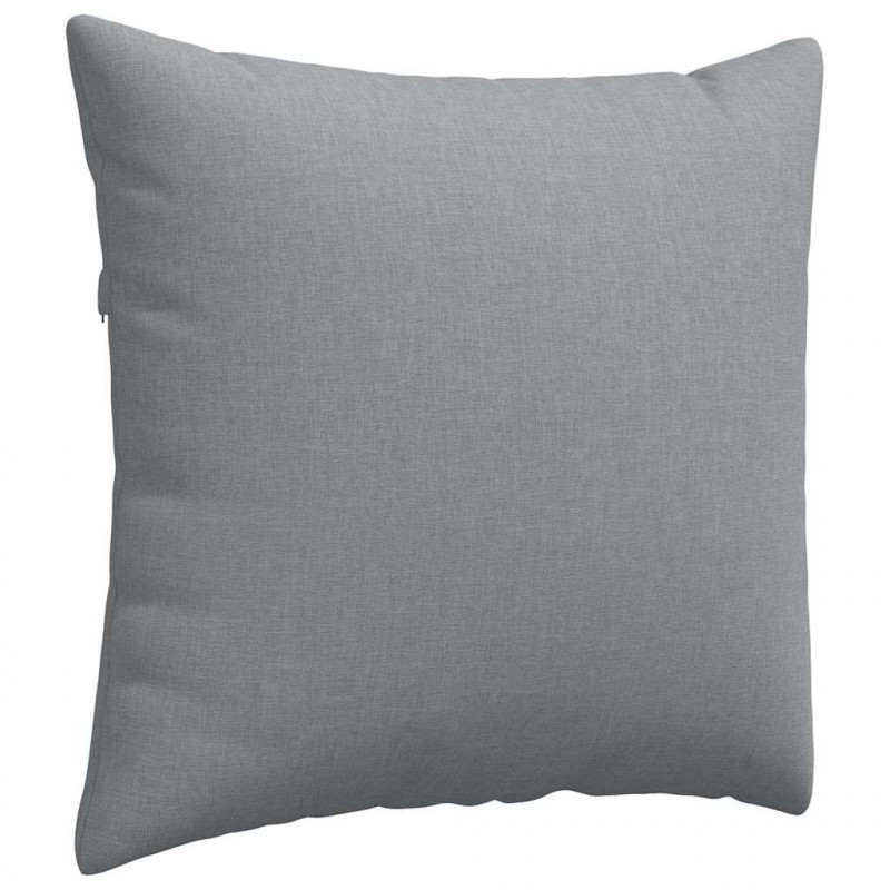 Poduszki na sofę 2 pcs Jasnoszary 50 x 50 cm tkanina