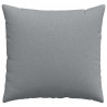 Poduszki na sofę 2 pcs Jasnoszary 50 x 50 cm tkanina
