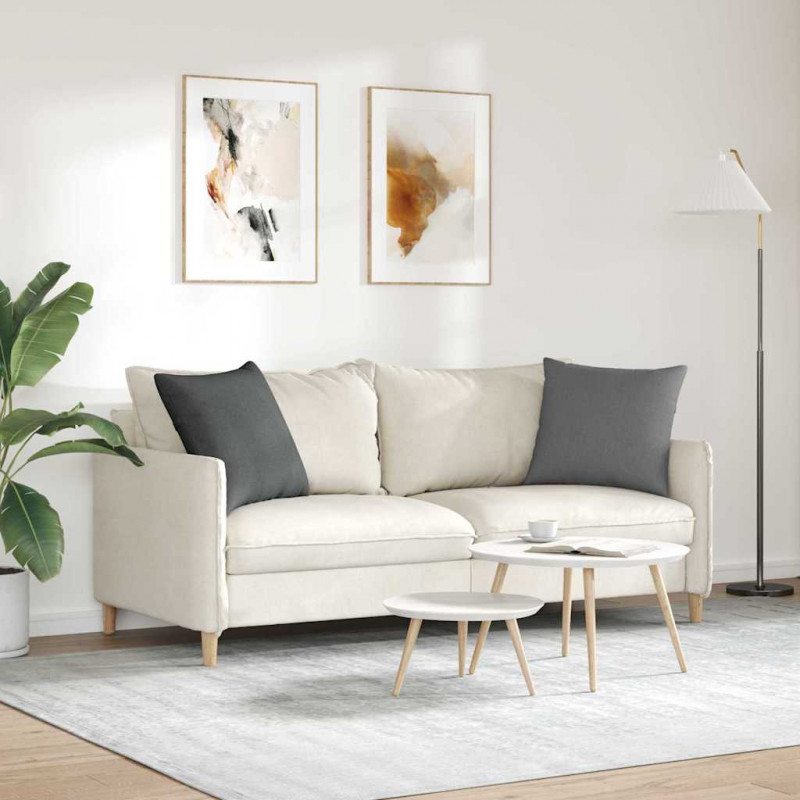 Poduszki na sofę 2 pcs Ciemnoszary 50 x 50 cm tkanina