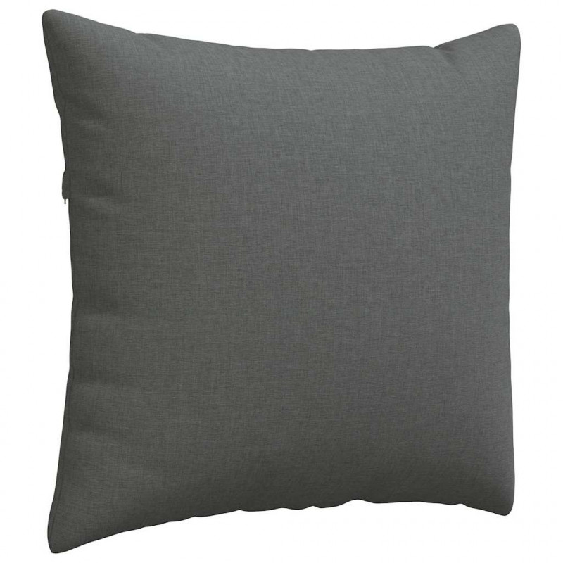 Poduszki na sofę 2 pcs Ciemnoszary 50 x 50 cm tkanina