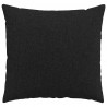 Poduszki na sofę 2 pcs Czarny 50 x 50 cm tkanina