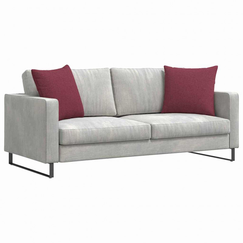 Poduszki na sofę 2 pcs Czerwone wino 50 x 50 cm tkanina