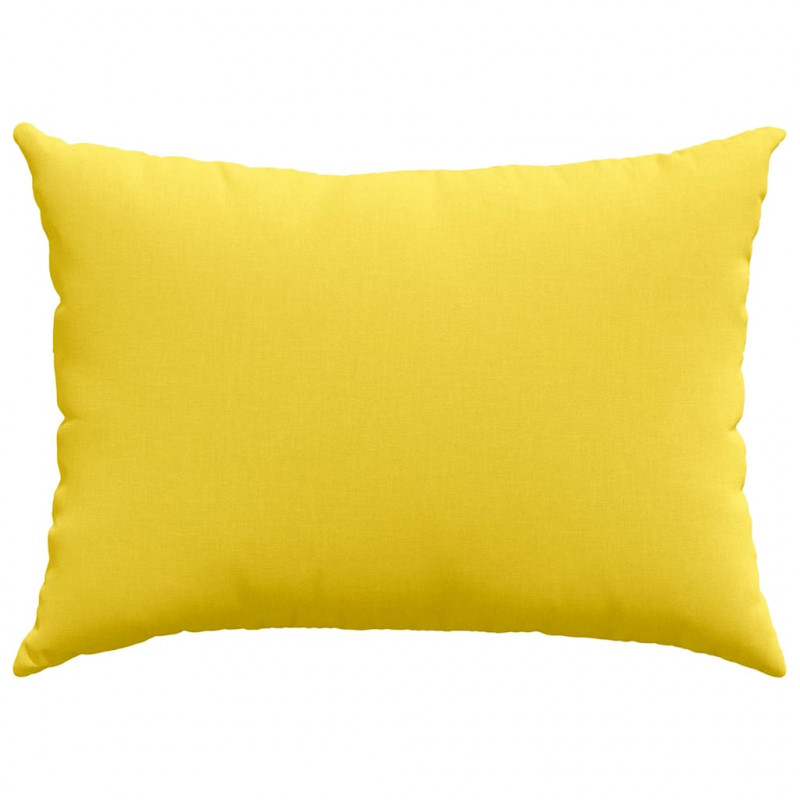 Poduszki na sofę 2 pcs Jasnożółty 70 x 50 cm tkanina