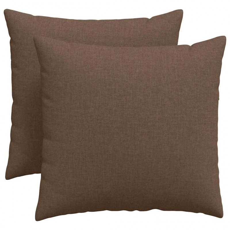 Poduszki na sofę 2 pcs Brązowy 50 x 50 cm tkanina