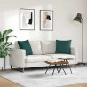 Poduszki na sofę 2 pcs Ciemna zieleń 50 x 50 cm tkanina