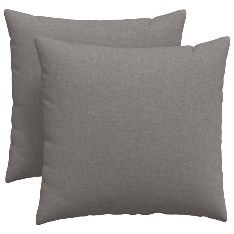 Poduszki na sofę 2 pcs Ciemnoszary 50 x 50 cm tkanina