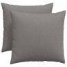 Poduszki na sofę 2 pcs Ciemnoszary 50 x 50 cm tkanina