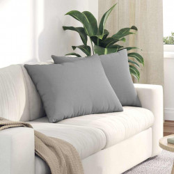 Poduszki na sofę 2 pcs Szary chmur 70 x 50 cm tkanina