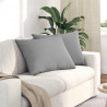 Poduszki na sofę 2 pcs Szary chmur 70 x 50 cm tkanina