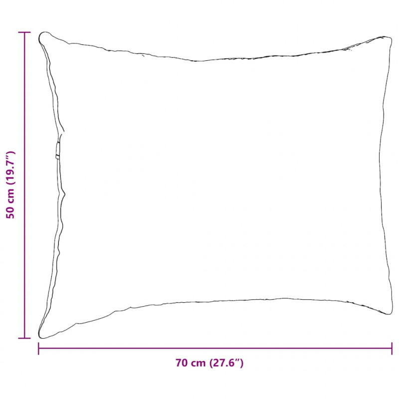 Poduszki na sofę 2 pcs Różowy 70 x 50 cm tkanina