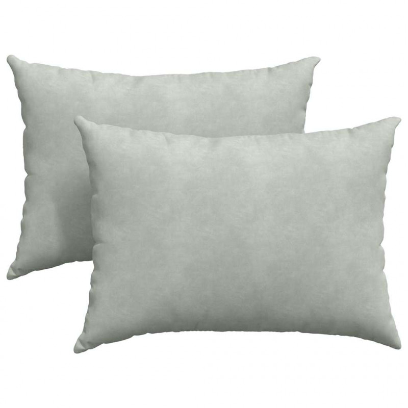 Poduszki na sofę 2 pcs Jasnoszary 70 x 50 cm Tkanina sztruksowa