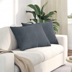 Poduszki na sofę 2 pcs Ciemnoszary 70 x 50 cm