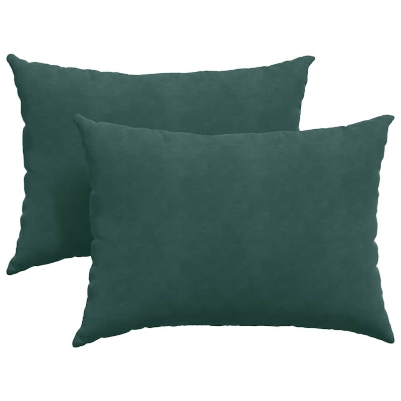 Poduszki na sofę 2 pcs Ciemna zieleń 70 x 50 cm