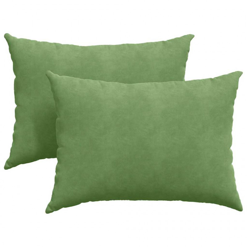 Poduszki na sofę 2 pcs jasnozielony 70 x 50 cm