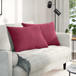 Poduszki na sofę 2 pcs Czerwone wino 70 x 50 cm