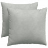 Poduszki na sofę 2 pcs Jasnoszary 50 x 50 cm Tkanina sztruksowa